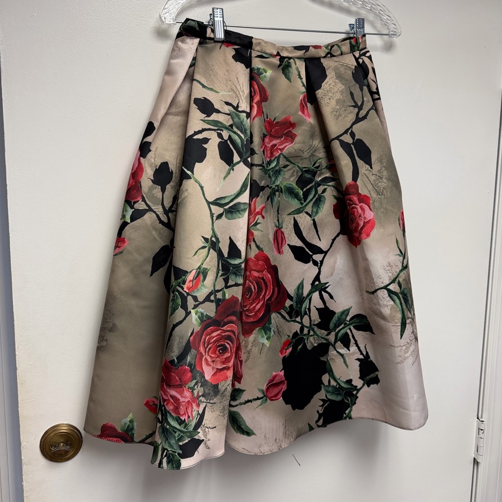Floral A-Line Skirt